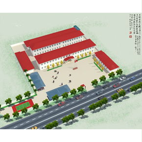 郑州最优 员工宿舍鸟瞰图设计