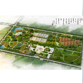 郑州最优 综合园区规划效果图