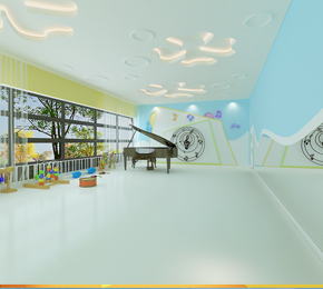 郑州最优 幼儿园形体室设计效果图