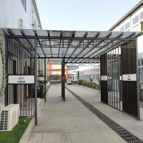 中铁配套 工区中式连廊设计施工 工地标准化